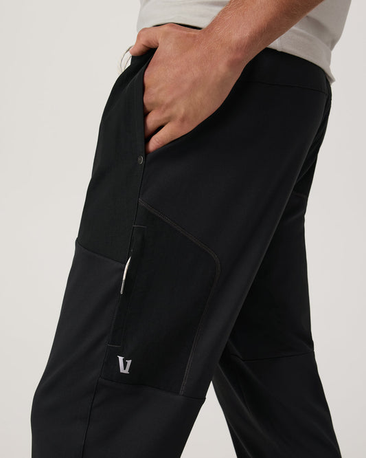 Sunday Mixed Media Jogger 28" Men's Black Joggers | Vuori discount