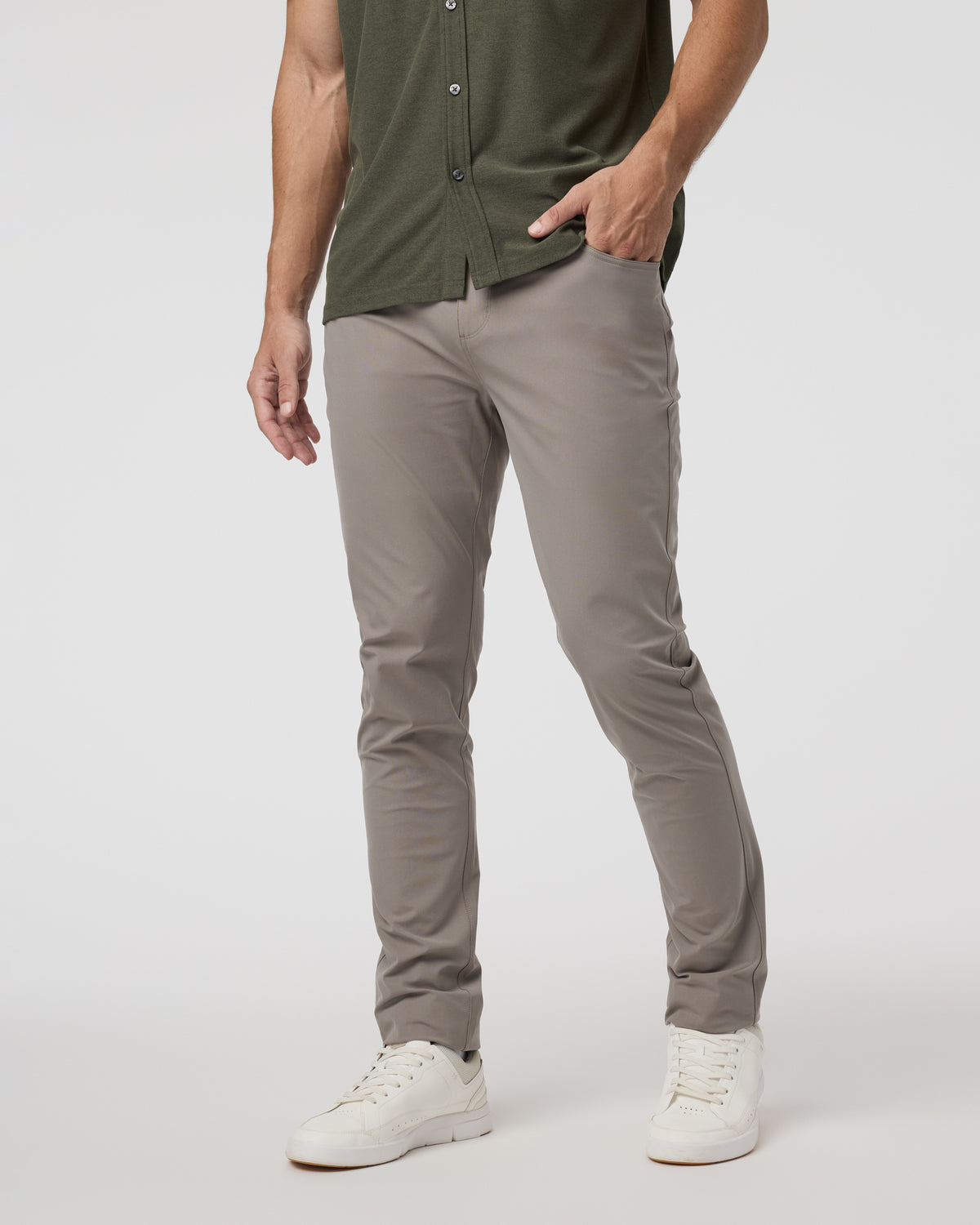 Meta Pant Athletic Slim 32" Mocha 5-Pocket Pants | Vuori sale