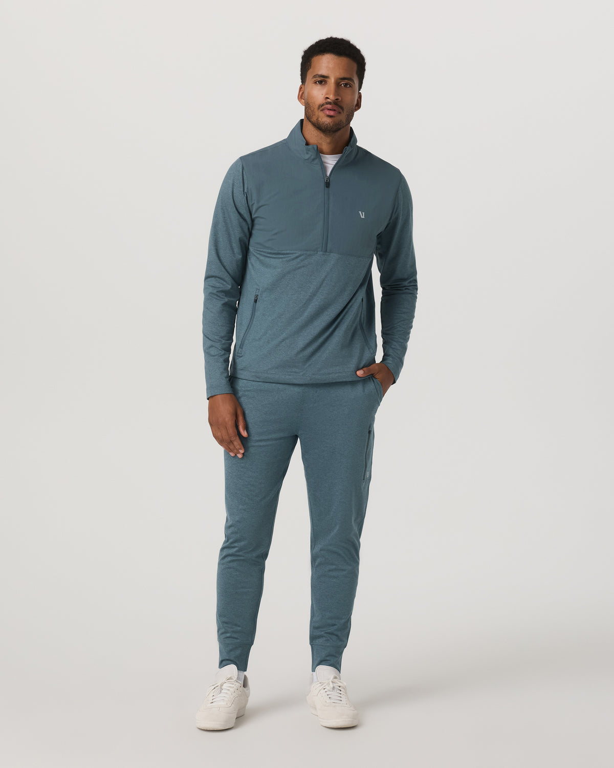 Sunday Performance Jogger 28" Blue Sea Heather Joggers | Vuori shop