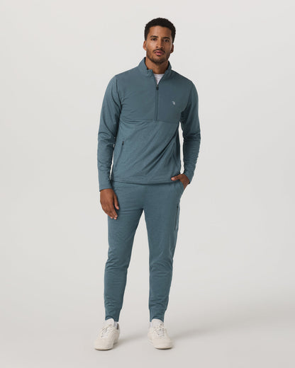 Sunday Performance Jogger 28" Blue Sea Heather Joggers | Vuori shop