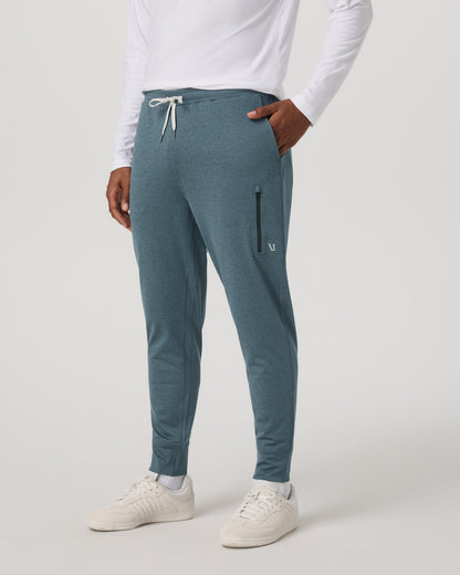 Sunday Performance Jogger 28" Blue Sea Heather Joggers | Vuori shop
