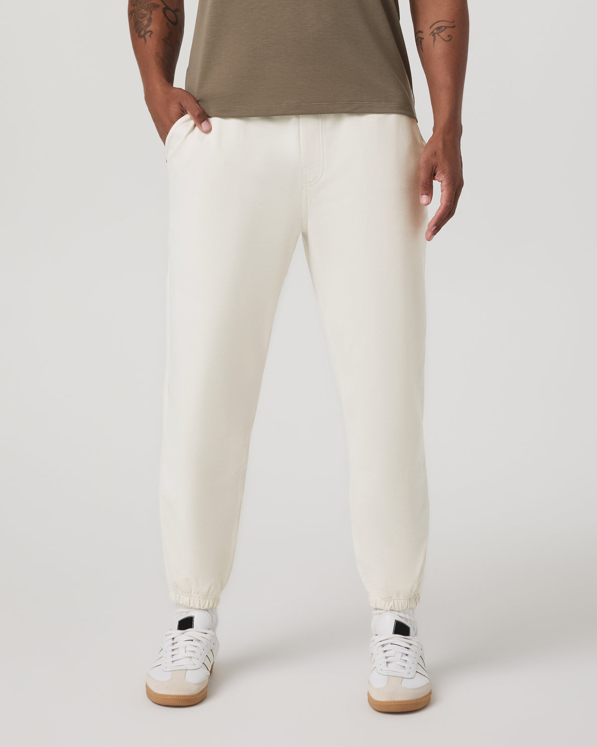 Coronado Sweatpant Men's Ivory Heather Sweatpants | Vuori onsale