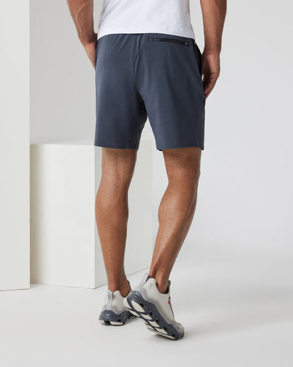 Elevate Kore Short Lined 7" Men's Navy Performance Shorts | Vuori shop