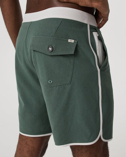Men's Cruise Boardshort 7" Agate Green Linen Texture | Vuori discount