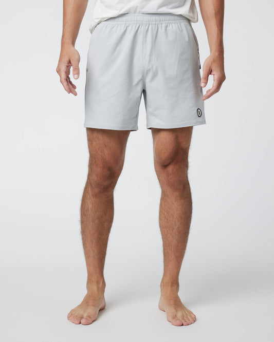 Maverick Volley Short Men's Sky Grey Hybrid Shorts | Vuori discount