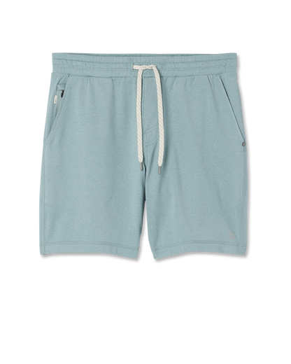 Men's Ponto Performance Short 7" Misty Blue Heather | Vuori for sale