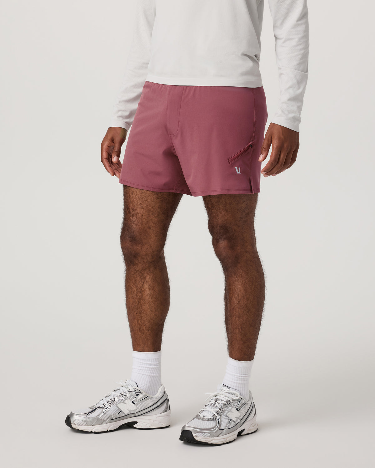 Qualify Short Lined 5" Men's Berry Performance Shorts | Vuori online
