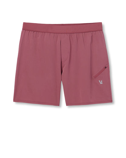 Qualify Short Lined 5" Men's Berry Performance Shorts | Vuori online