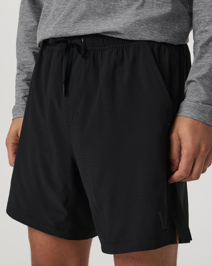HardKore Short Lined 7" Men's Black Performance Shorts | Vuori sale