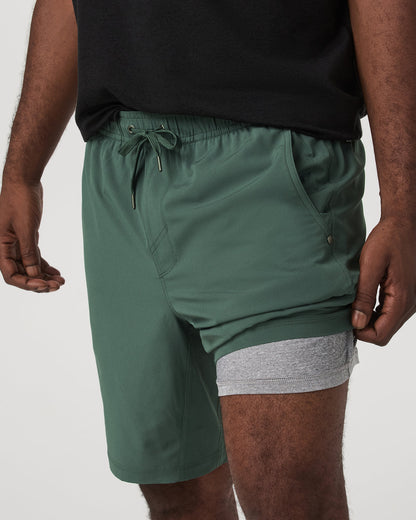 Kore Short Lined 9" Men's Agate Green Tonal Shorts | Vuori shop