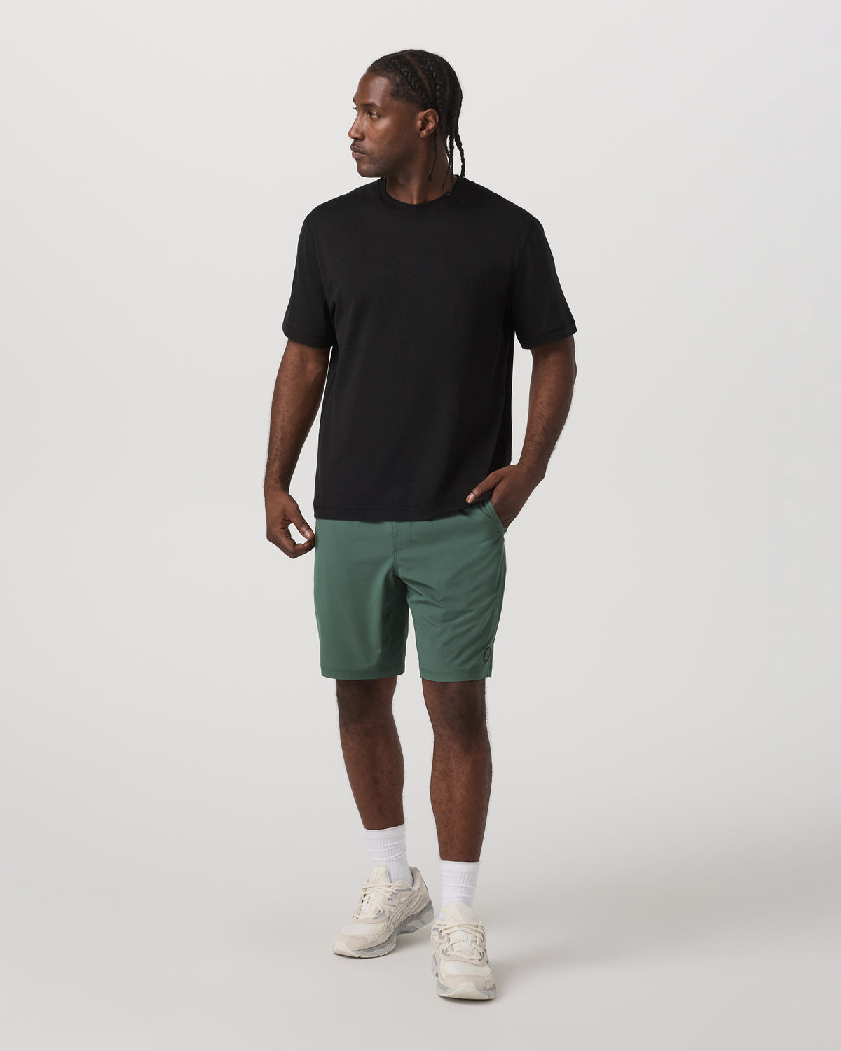Kore Short Lined 9" Men's Agate Green Tonal Shorts | Vuori shop
