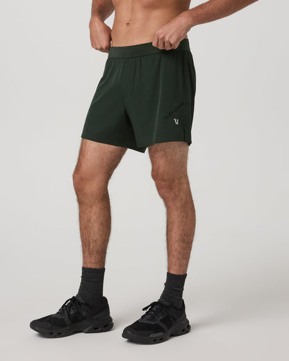 Qualify Short Lined 5" Men's Deep Forest Training Shorts | Vuori sale