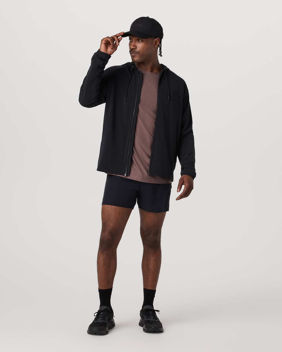 Qualify Short Lined 5" Men's Black Performance Shorts | Vuori shop