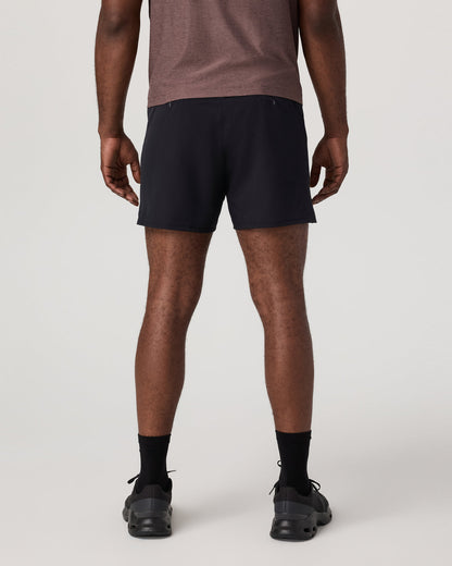 Qualify Short Lined 5" Men's Black Performance Shorts | Vuori shop