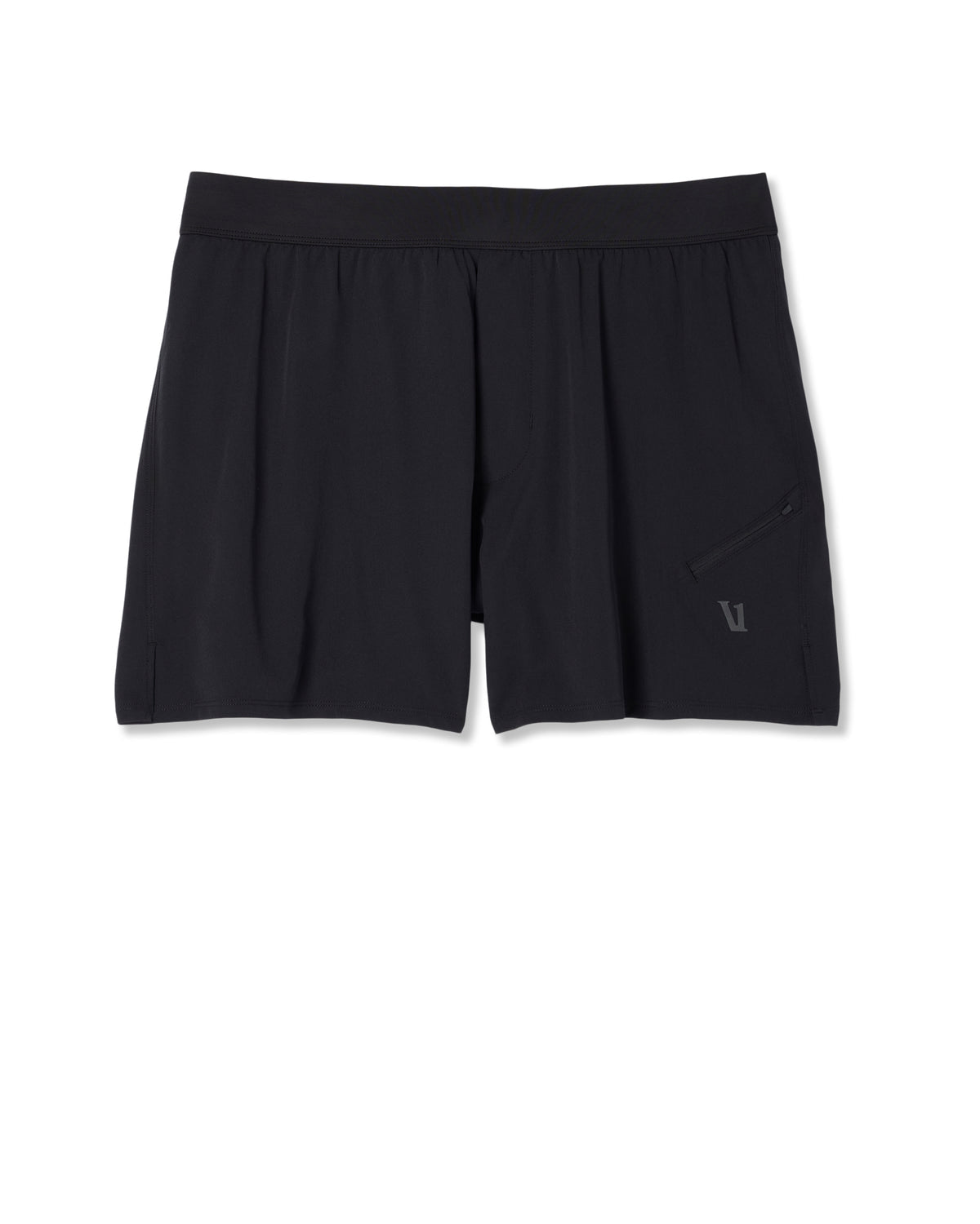 Qualify Short Lined 5" Men's Black Performance Shorts | Vuori shop