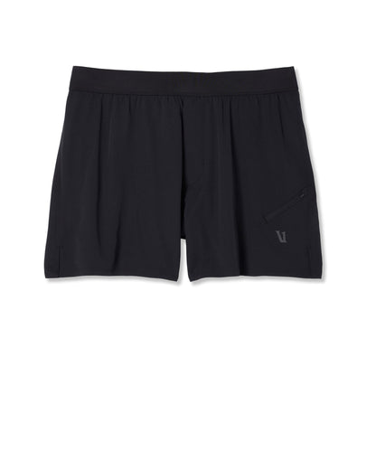 Qualify Short Lined 5" Men's Black Performance Shorts | Vuori shop