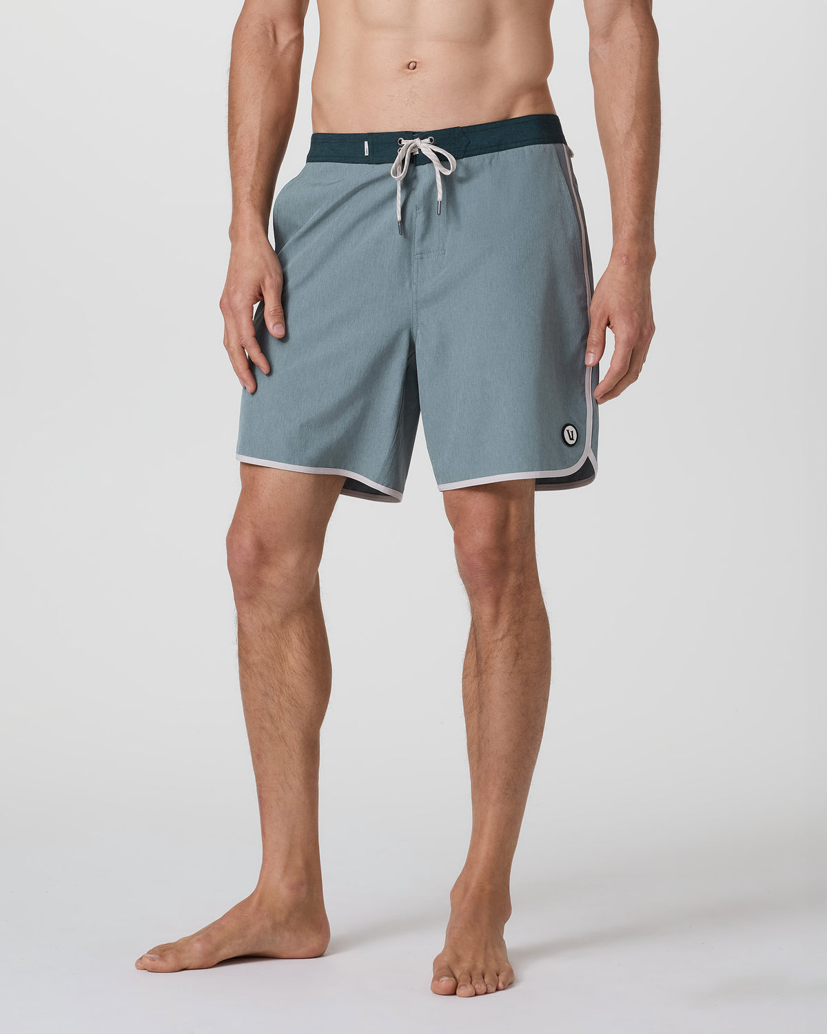 Cruise Boardshort Dusty Blue Linen Texture | Vuori for sale