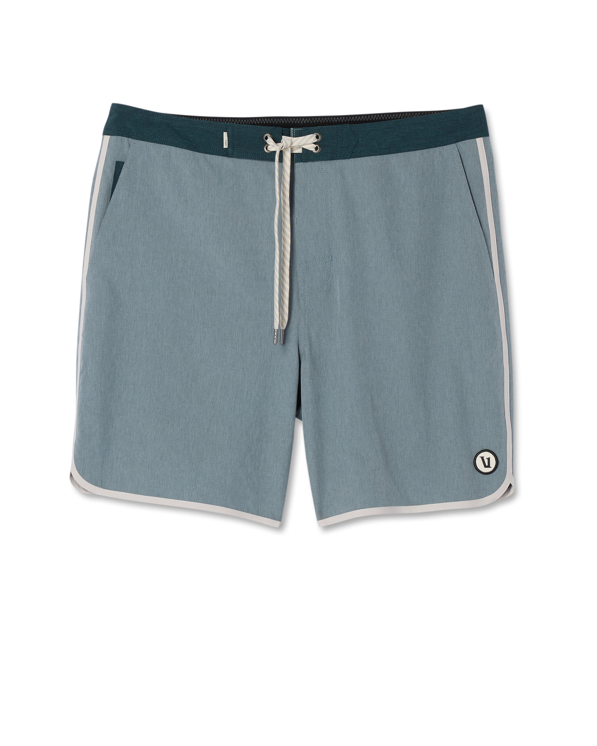 Cruise Boardshort Dusty Blue Linen Texture | Vuori for sale