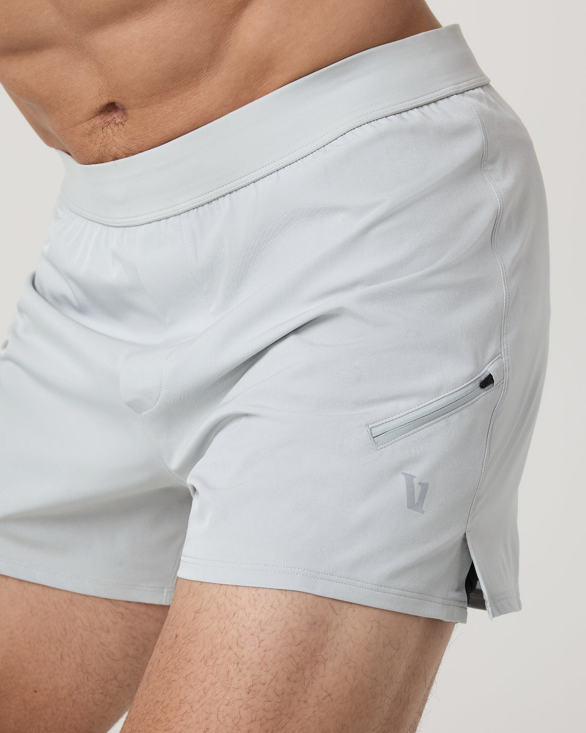 Qualify Short Lined 5" Men's Sky Grey Training Shorts | Vuori shop
