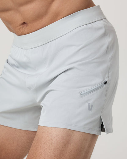 Qualify Short Lined 5" Men's Sky Grey Training Shorts | Vuori shop
