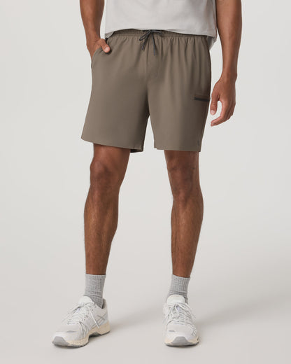 Grafton Short Unlined 7" Men's Training Shorts in Bark | Vuori sale