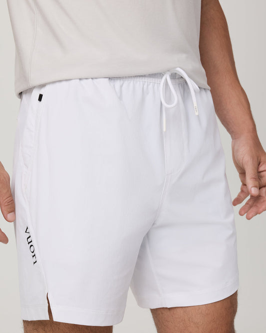 Crosscourt Short Unlined 7" Men's White Tennis Shorts | Vuori onsale