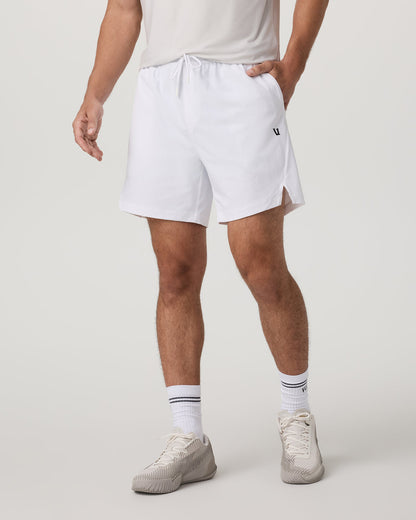 Crosscourt Short Unlined 7" Men's White Tennis Shorts | Vuori onsale