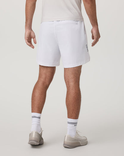 Crosscourt Short Unlined 7" Men's White Tennis Shorts | Vuori onsale