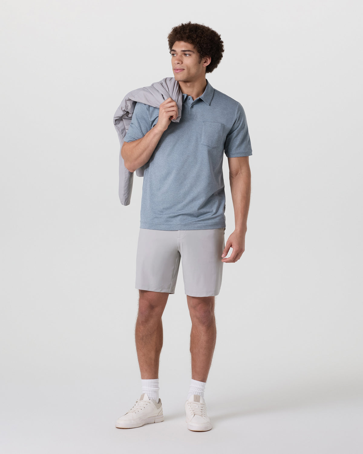 Fleet Chino Short 8" Men's Fog Shorts | Vuori online