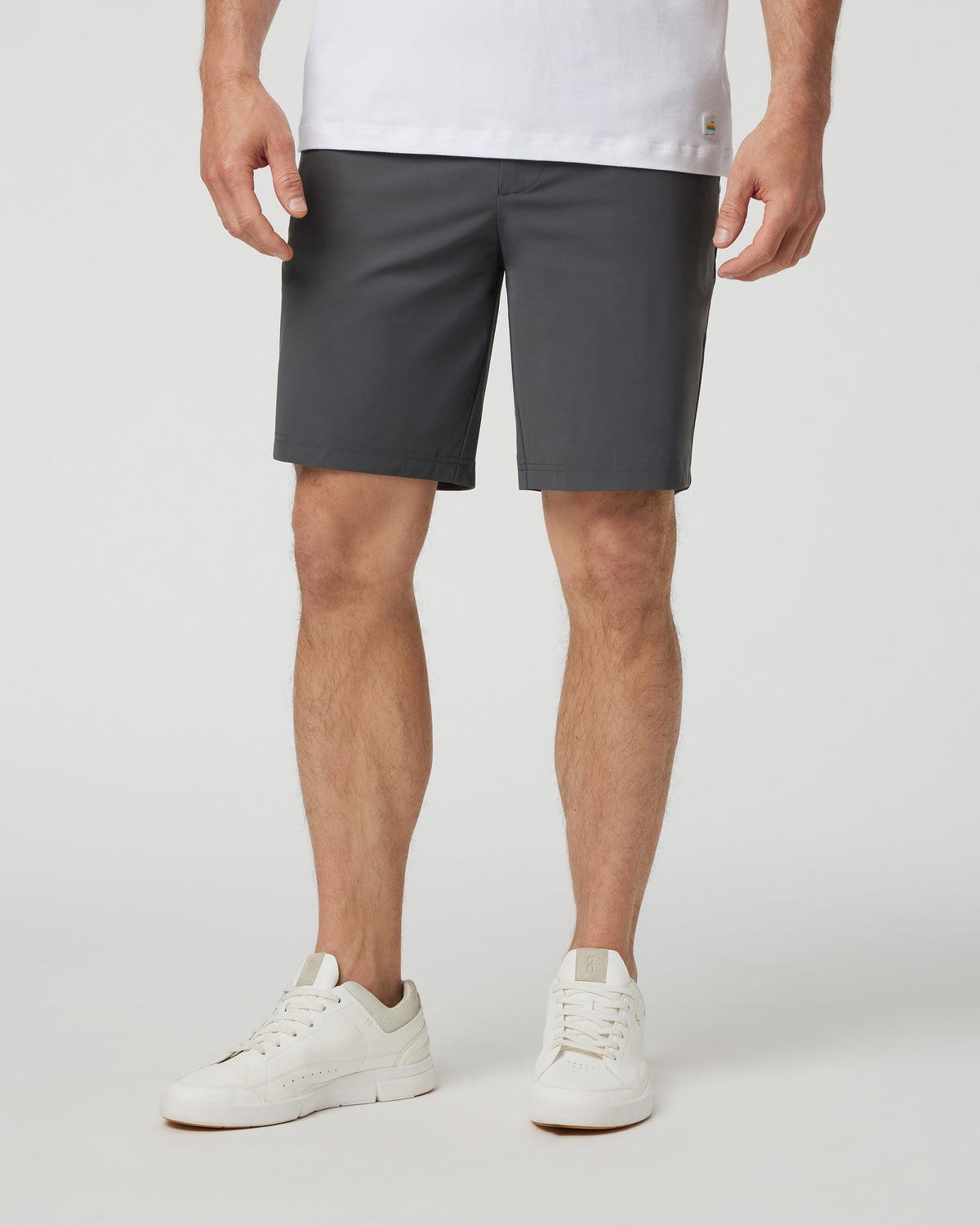 Fleet Chino Short 8" Men's Charcoal Shorts | Vuori for sale