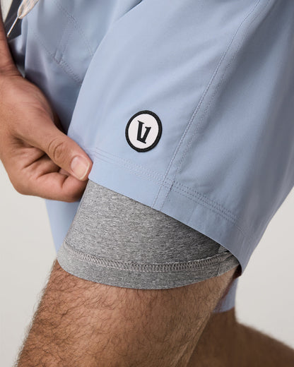 Kore Short Lined 7" Men's Blue Dusk Shorts | Vuori sale