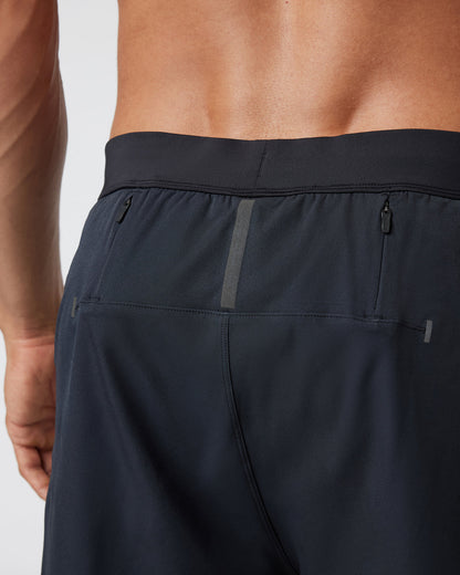 Qualify Run Short Lined 6" Men's Black Run Shorts | Vuori onsale