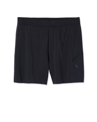 Qualify Run Short Lined 6" Men's Black Run Shorts | Vuori onsale