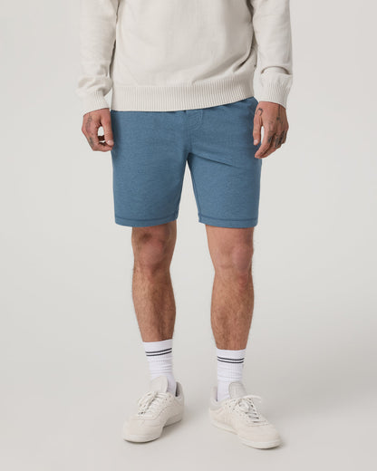 Coronado Short 8" Men's Pool Blue Heather Lounge Short | Vuori shop