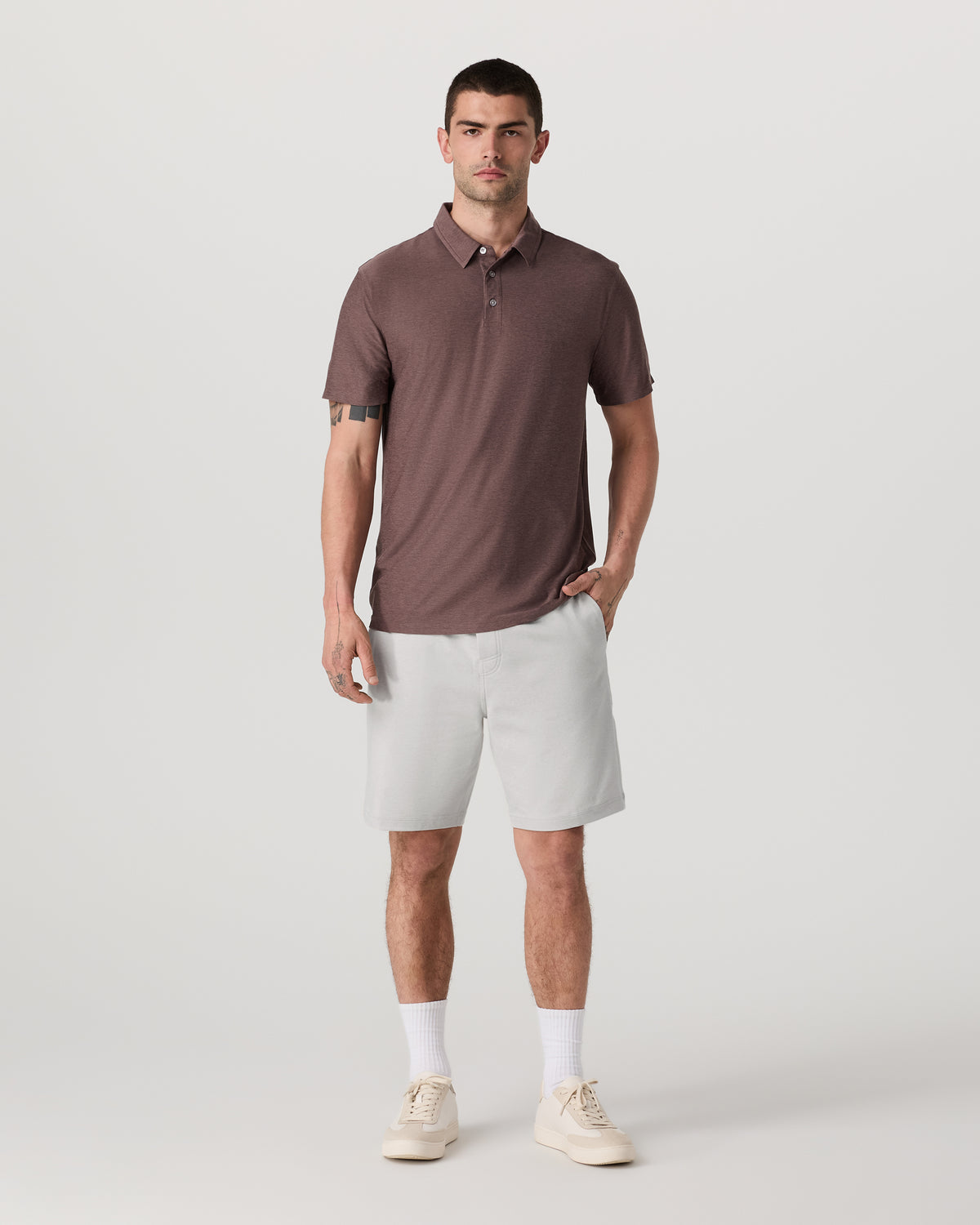 Coronado Short 8" Men's Salt Heather Lounge Bottoms | Vuori shop