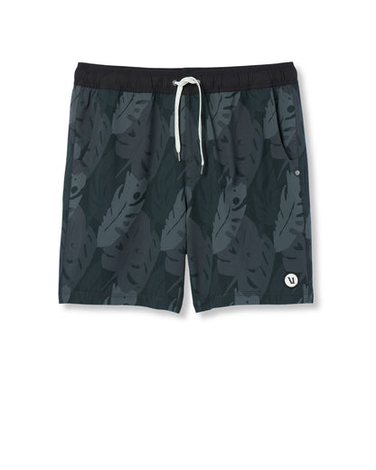 Kore Short Lined 7" Men's Black Leaves Athletic Shorts | Vuori online