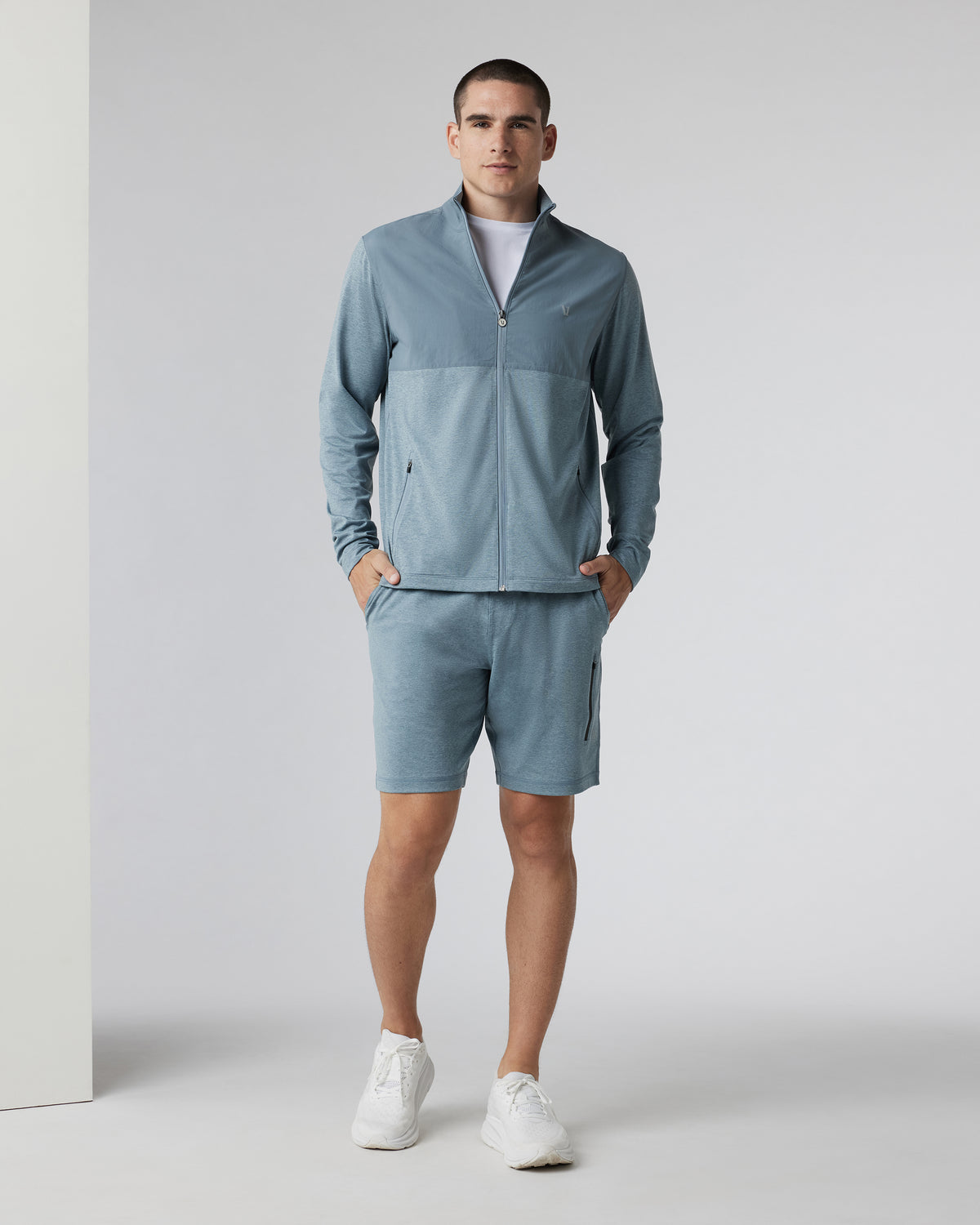 Sunday Performance Short 8.5" Dusty Blue Heather | Vuori shop