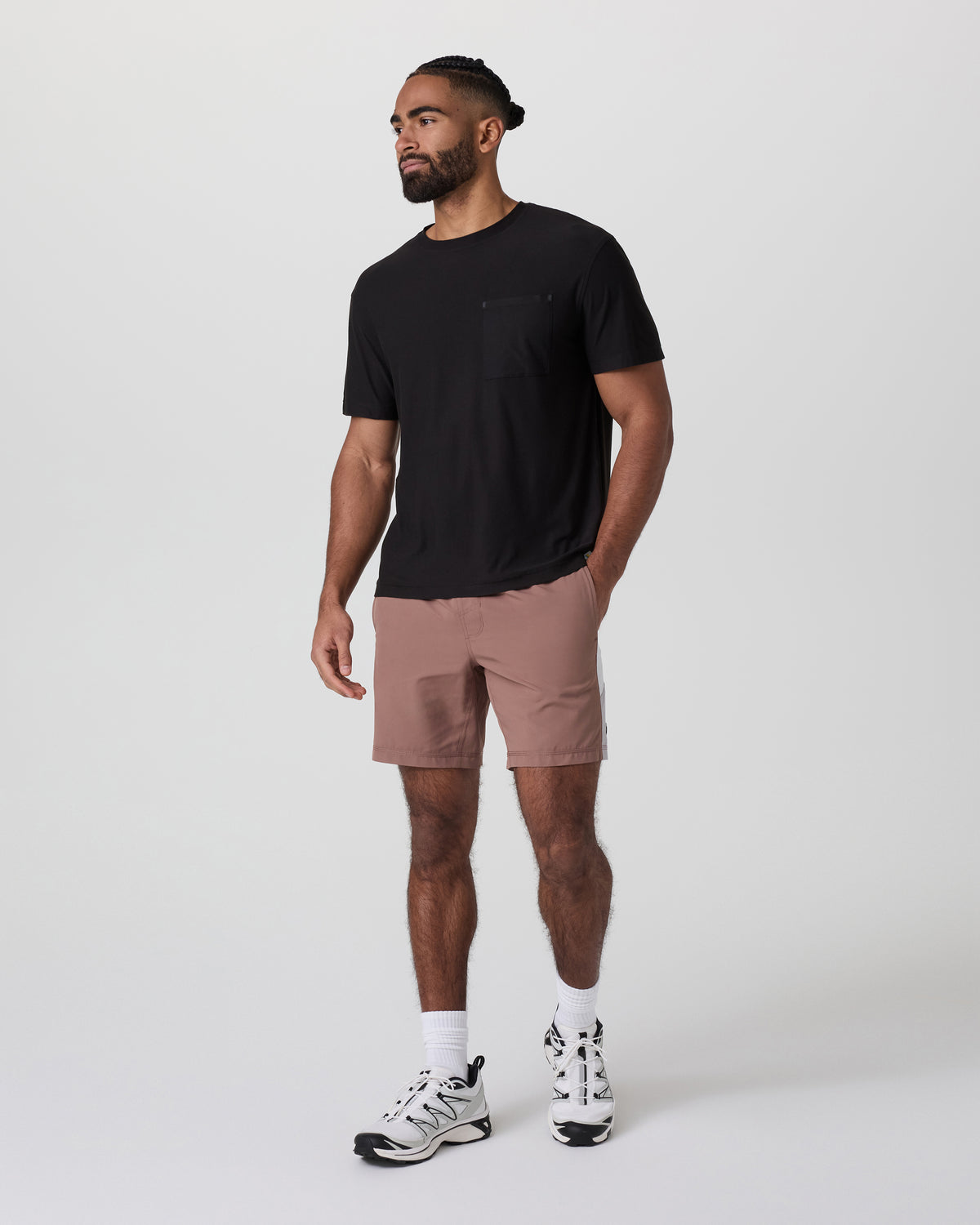 Kore Short X2 Lined Classic Fit 7" Sedona Brown/Salt/Amethyst Grey | Vuori onsale