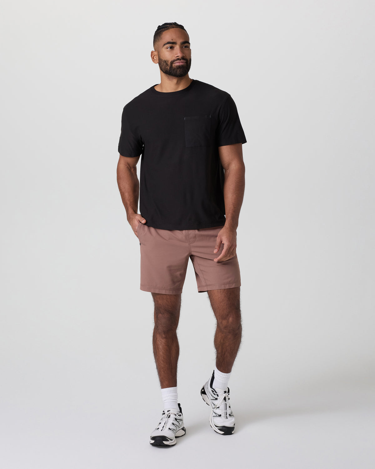 Kore Short X2 Lined Classic Fit 7" Sedona Brown/Salt/Amethyst Grey | Vuori onsale