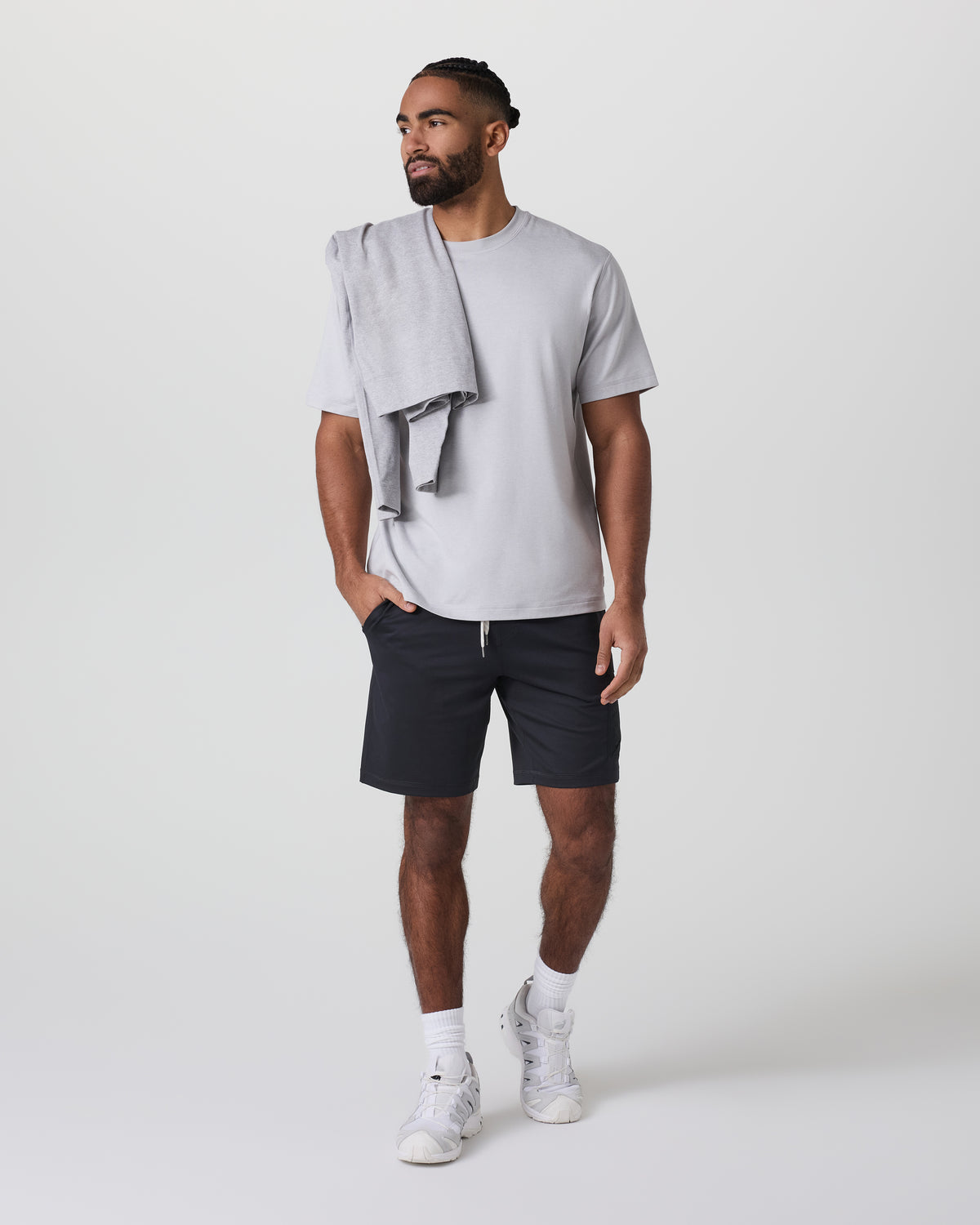 Sunday Performance Utility Short Classic Fit 8" Black | Vuori online