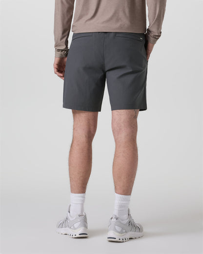 Cascade Crinkle Elastic Waist Short Classic Fit 8" Charcoal | Vuori sale