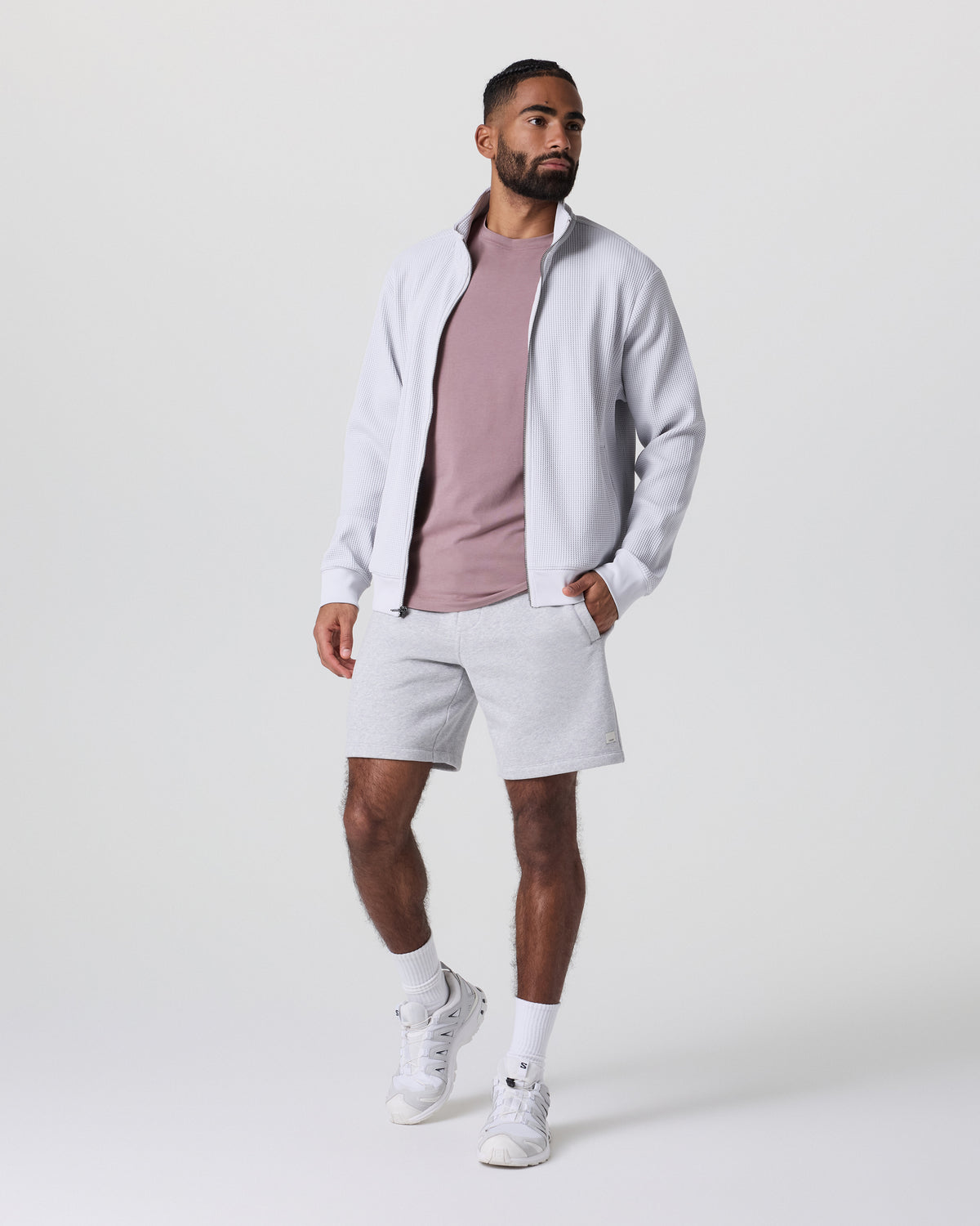 Seaside Short Classic Fit 8" Light Heather Grey | Vuori onsale