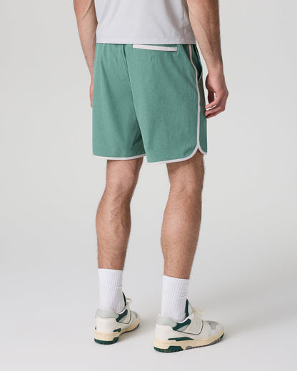 Banks Short Hedge Green Linen Texture | Vuori online