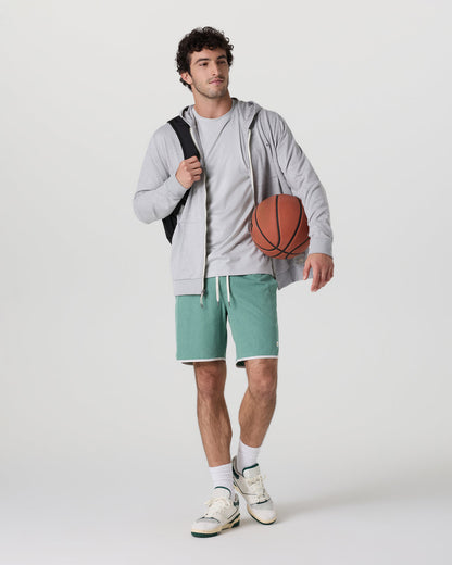Banks Short Hedge Green Linen Texture | Vuori online