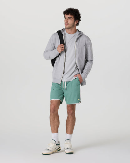 Banks Short Hedge Green Linen Texture | Vuori online