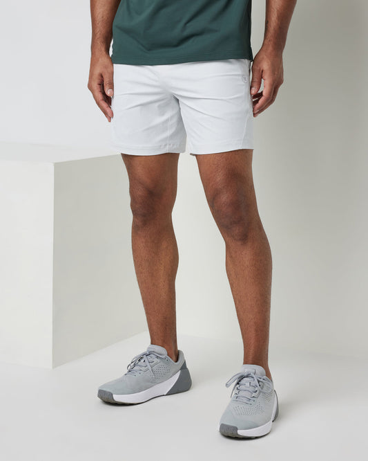 Crosscourt Short Men's Frost Grey Tennis Shorts | Vuori onsale