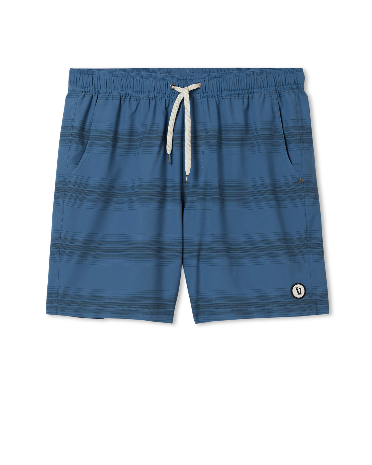 Kore Short Lined 7" Sea Gradient Stripe Athletic Shorts | Vuori discount