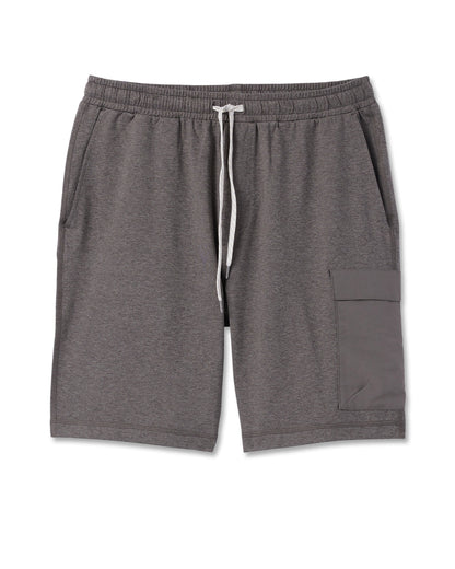 Sunday Performance Utility Short Classic Fit 8" Warm Grey Heather | Vuori outlet