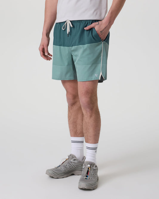 Trail Short 2.0 Light Deep Sea Stripe/Salt | Vuori online