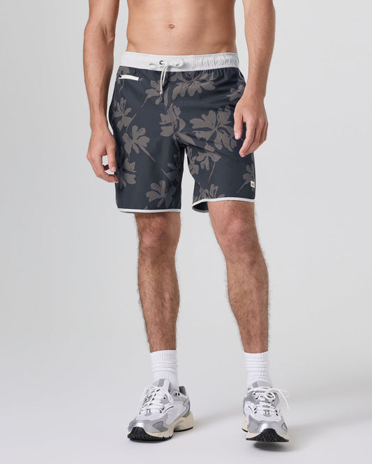 Banks Short Dark Pewter Plumeria Athletic Shorts | Vuori sale